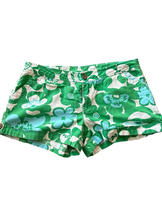 dELiA*s Pants - Green and Blue flower design shorts 

11/12
cotton /Linen
